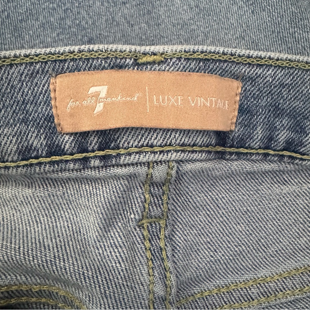 Seven All Mankind Luxe Vintage Josefina In Must Jeans Size 25 - Picture 8 of 12
